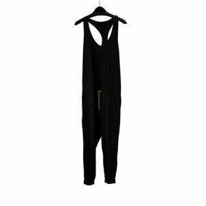 Vuori Gray Racerback Jumpsuit | Soft Athleisure One-Piece | Women’s Large